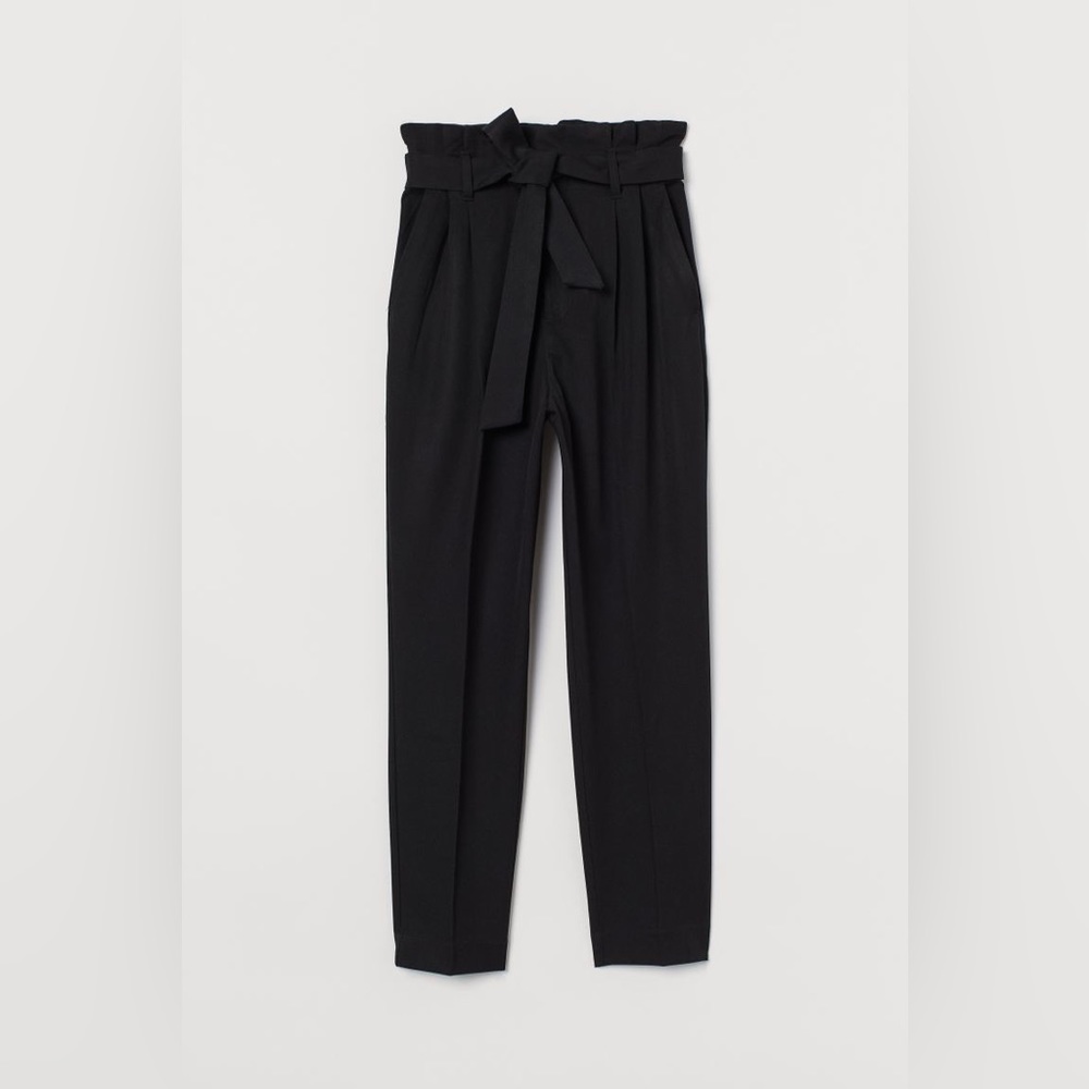 High waist paper bag pants / 4